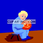   halloween october ghost ghosts pumpkin pumkins scared boy kid  Halloween_children_pumpkin001.gif Animations 2D Holidays Halloween 