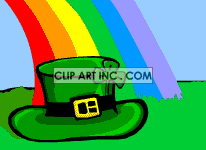 Animated St. Patrick's Day over hat clipart. Commercial use image # 120761