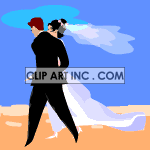 wedding_couple_walk001 animation. Royalty-free animation # 120916