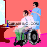   disabled handicap wheelchair Animations 2D People Disabled 