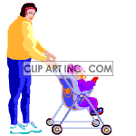   baby babies adoption parents family love families walk stroller Animations 2D People Families 