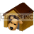 Animated puppy sleeping in a dog house clipart. Commercial use image # 125116