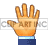   hand hands wave waving hi hello  hands019.gif Animations Mini Hands 