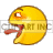 Animated smilie with tongue sticking out animation. Commercial use animation # 127494