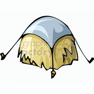 clipart - Large covered haystack.