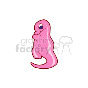 cute pink dinosaur  clipart. Royalty-free image # 131414