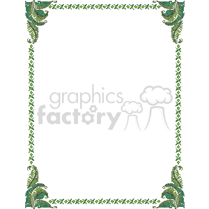 Fern border clipart. Commercial use image # 134325