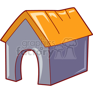   dog house dogs houses  doghouse201.gif Clip Art Buildings 