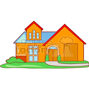   home homes house houses real estate  house704.gif Clip Art Buildings 