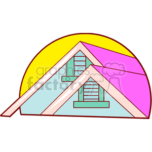   home homes house houses real estate roof  house710.gif Clip Art Buildings 
