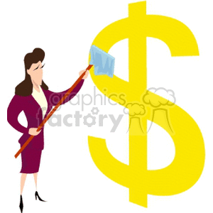   money dollar wash clean washing lady women business sale  Business020.gif Clip Art Business 