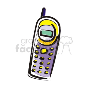 cellphone9 clipart. Commercial use image # 134709