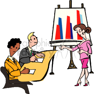fun_barchart_discussion0001 clipart. Commercial use image # 134905