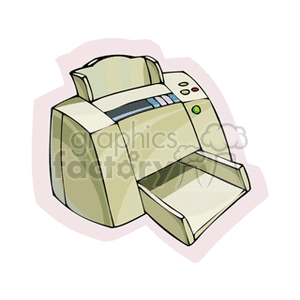 inkjetprinter clipart. Commercial use image # 135292