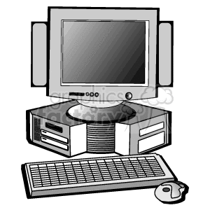  computer computers cpu pc business electronics digital monitor monitors  pc13 Clip Art Business Computers 