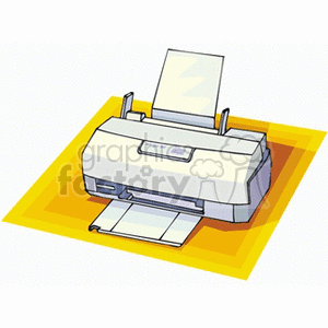   printer printers print printing computers computer duplicate copy machine machines copier  printer15.gif Clip Art Business Computers 