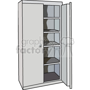  storage cabinet file supplies shelf shelfs  POF0101.gif Clip Art Business Furniture 