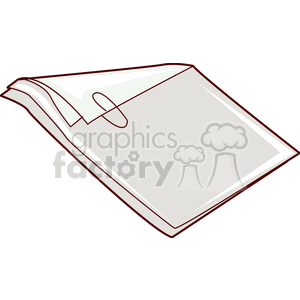 cartoon paper clipart. Commercial use image # 136492