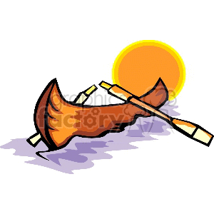 canoe0001 clipart. Commercial use image # 136802