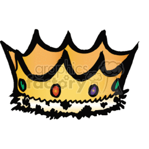 crown jewerly king jewels  jeweled_crown.gif Clip Art Clothing 
