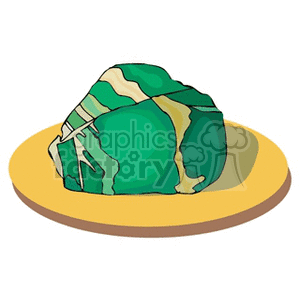 Green mineral stones clipart.