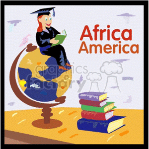   graduation graduate diploma college education school diplomas african book books earth globe world  Education058.gif Clip Art Education Graduation 