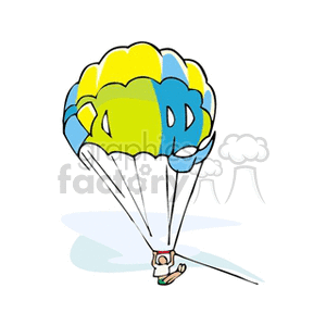 'chutist clipart. Commercial use image # 139696