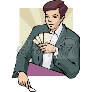   card cards poker playing game games  mancards.gif Clip Art Entertainment 