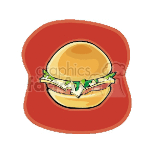 sandwich clipart. Royalty-free image # 140759