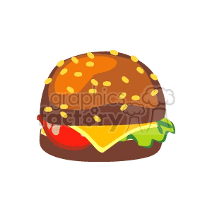 food sandwich burger burgers   1004food008 Clip Art Food-Drink Cheeseburger Cheeseburgers cartoon burger