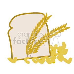   food bread sliced slice slices wheat grains grain  BREADGROUP01.gif Clip Art Food-Drink Bread 