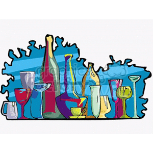   alcohol beverage beverages drink drinks bottle bottles  alchohol.gif Clip Art Food-Drink Drinks 