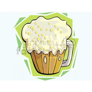 foamy beer clipart. Commercial use image # 141660