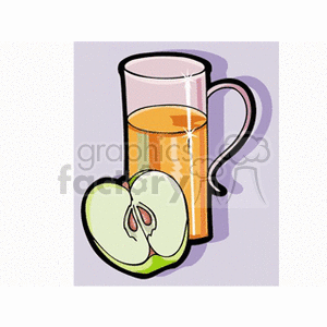   fruit food apple apples juice glass  applejuice.gif Clip Art Food-Drink Fruit 