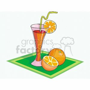 fruit food juice glass beverage beverages drink drinks straw straws Clip+Art orange orange+juice