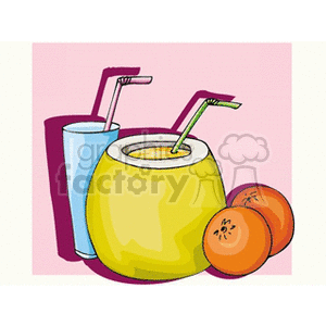 fruit food juice glass beverage beverages drink drinks straw straws coconut