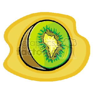   fruit food kiwi kiwis  kiwi3.gif Clip Art Food-Drink Fruit 