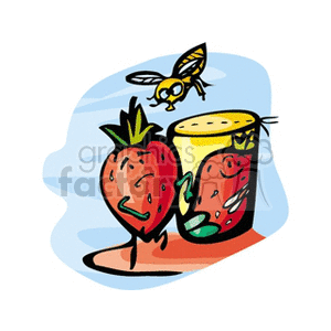   fruit food strawberry strawberries  strawberry121.gif Clip Art Food-Drink Fruit 