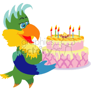   birthday birthdays party parties cake cakes bird birds  0_birthday014.gif Clip Art Holidays Anniversaries 