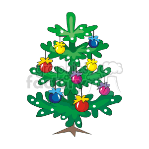   christmas xmas holidays bulb bulbs decoration decorations tree trees  Christmas_tree_0015.gif Clip Art Holidays Christmas 