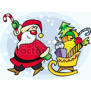   christmas xmas holidays santa claus gift gifts present presents sleigh sleighs candycane candycanes  christmas41.gif Clip Art Holidays Christmas 