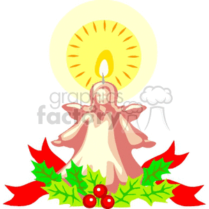  christmas xmas holidays angel angels candle candles   rogdestvo-001722yy Clip Art Holidays Christmas 