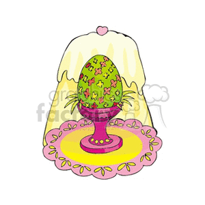 Easter cake with egg clipart. Royalty-free image # 144279