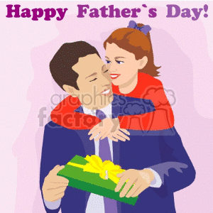   fathers day dad father daughter  Father007.gif Clip Art Holidays Fathers Day 