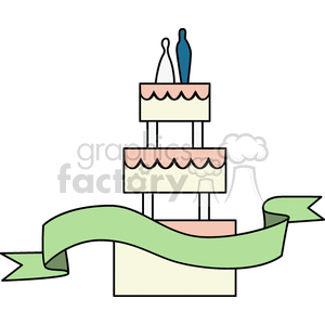   wedding weddings marriage cake cakes food  FHH0139.gif Clip Art Holidays Weddings 