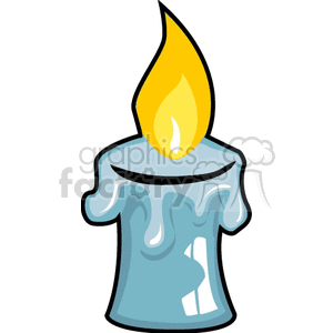   candle candles flames fire flame  blue Clip Art Household 