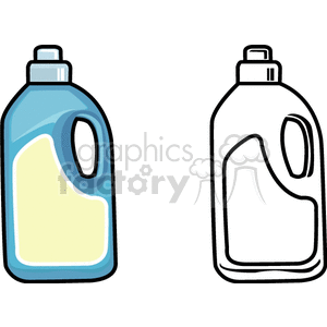   detergent soap bottle bottles  laundry Clip Art Household 