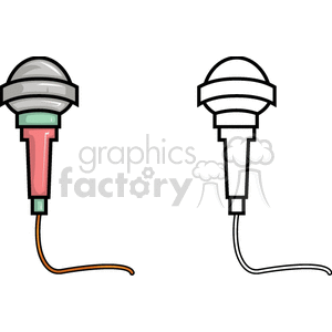 two microphones clipart. Royalty-free image # 146288