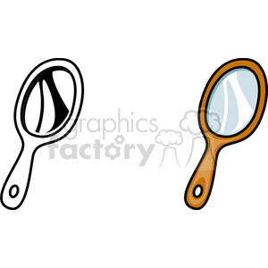 hand held mirror clipart. Royalty-free image # 146290
