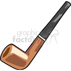 Brown Pipe clipart. Commercial use image # 146298
